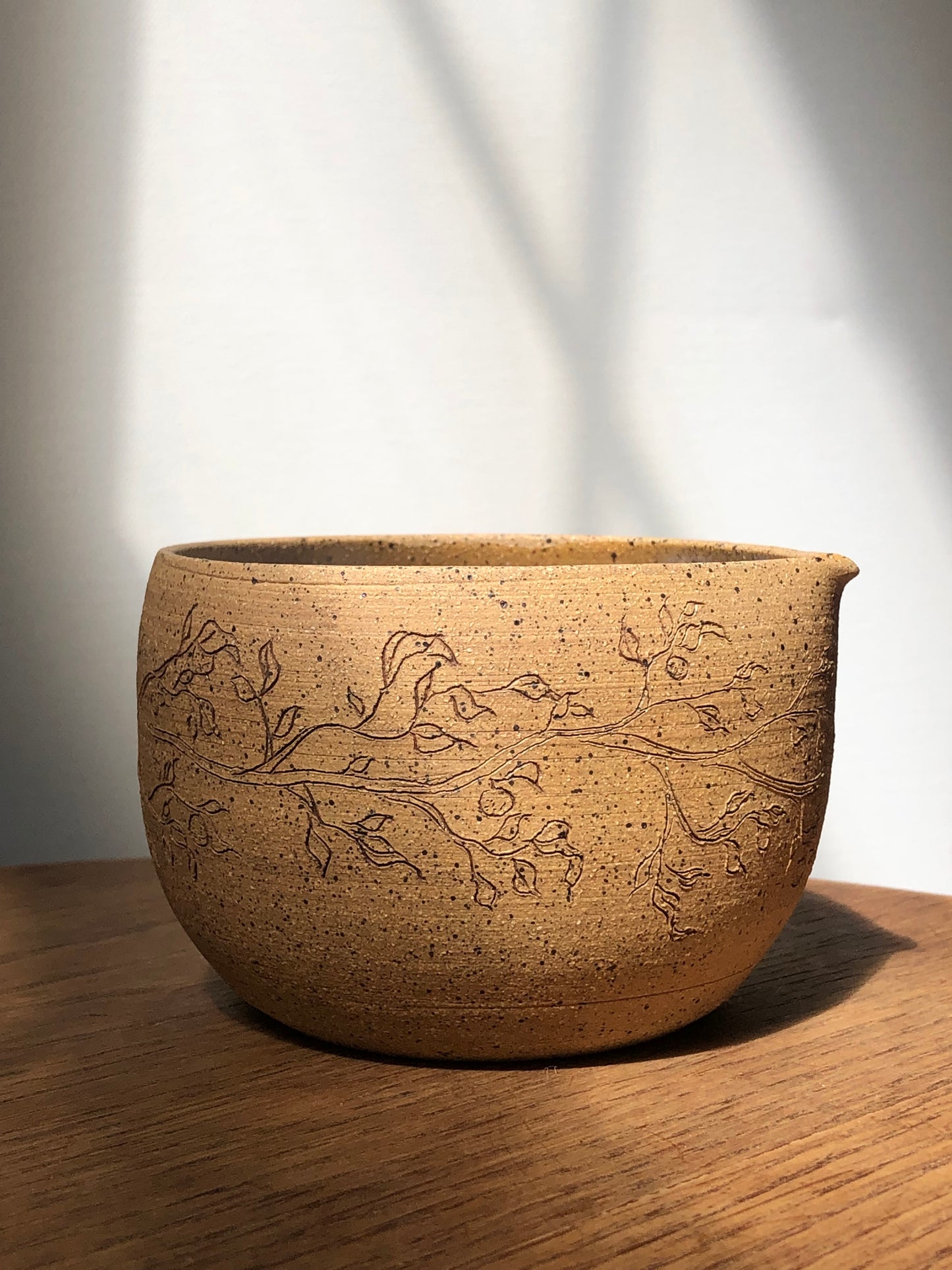 Orange Branch Matcha Bowl