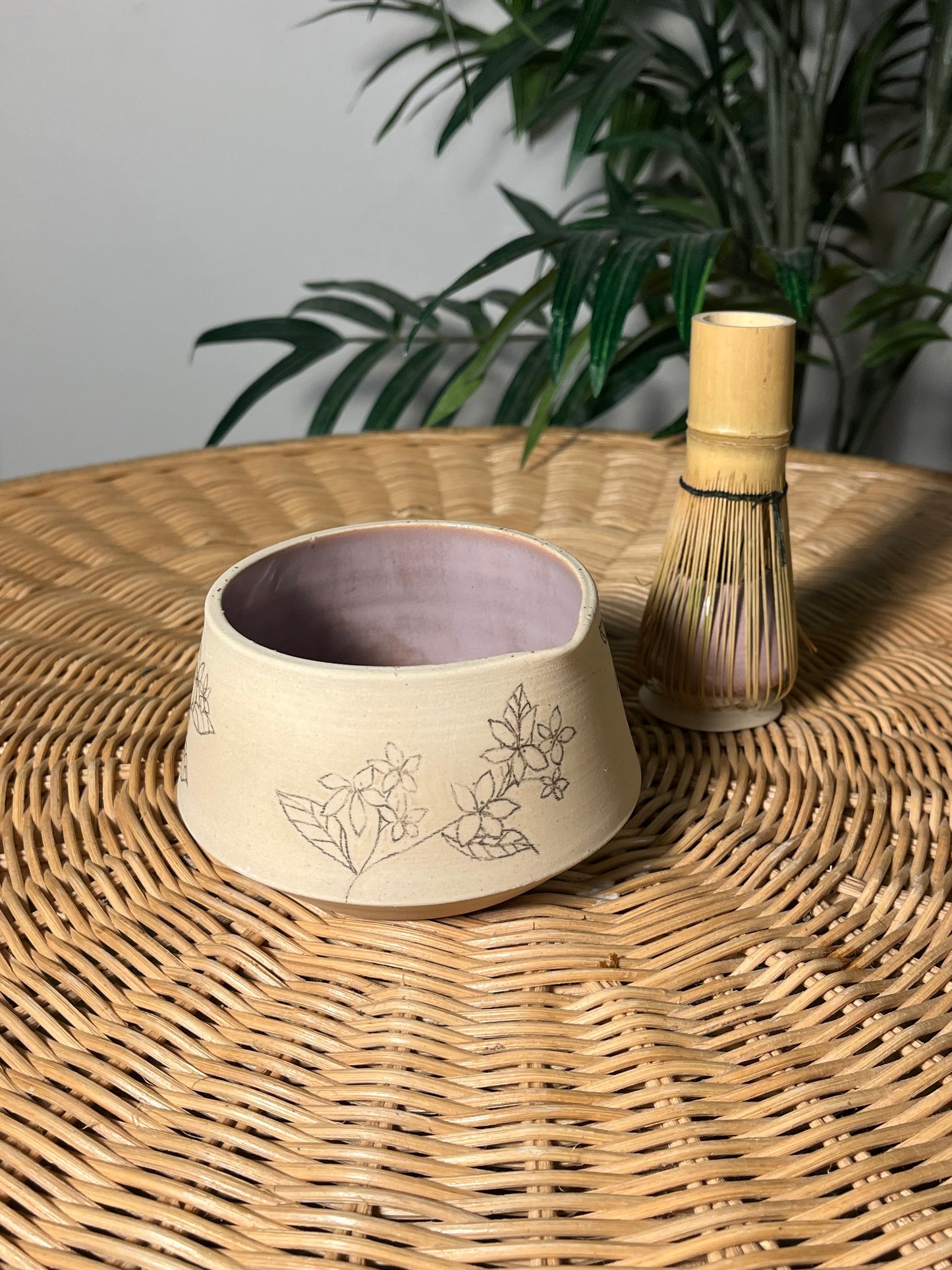 Floral Matcha Bowl Set