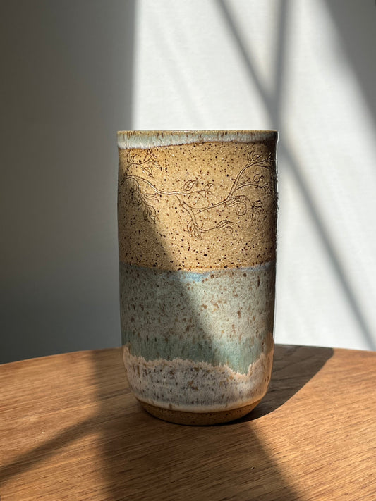 12oz Orange Branch Tumbler