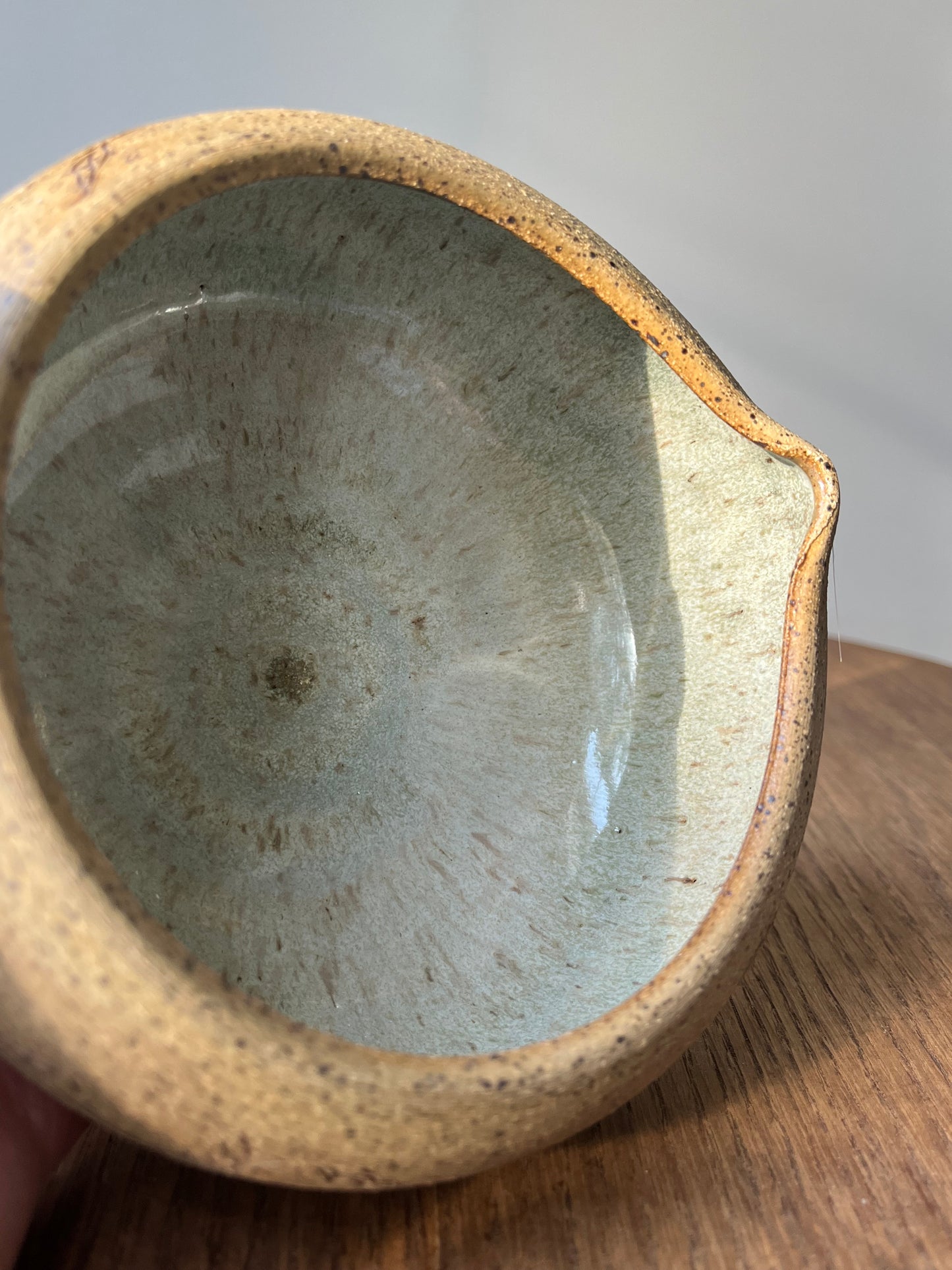 Orange Branch Matcha Bowl Set - Raw Clay Exterior