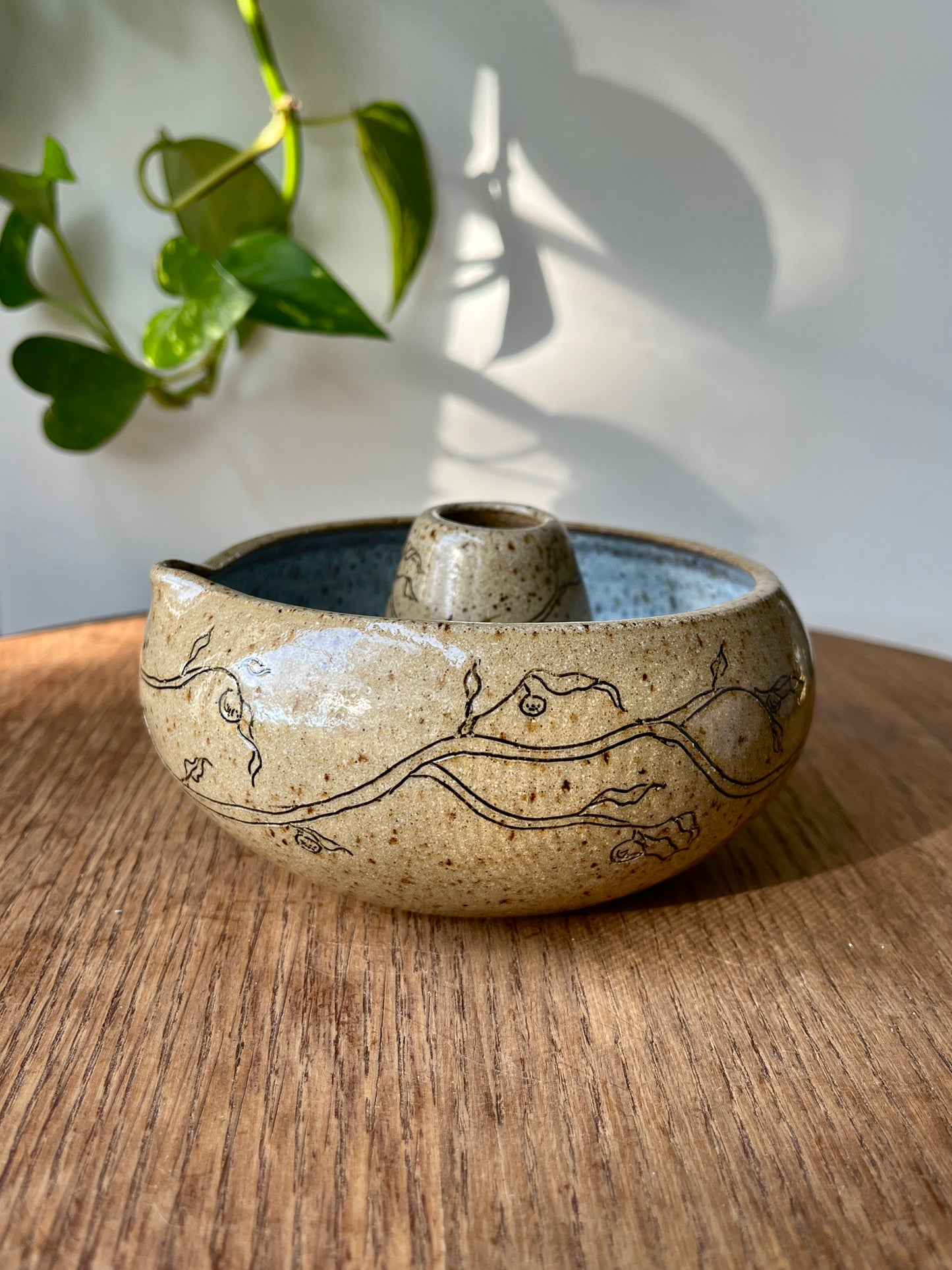 Orange Branch Matcha Bowl Set