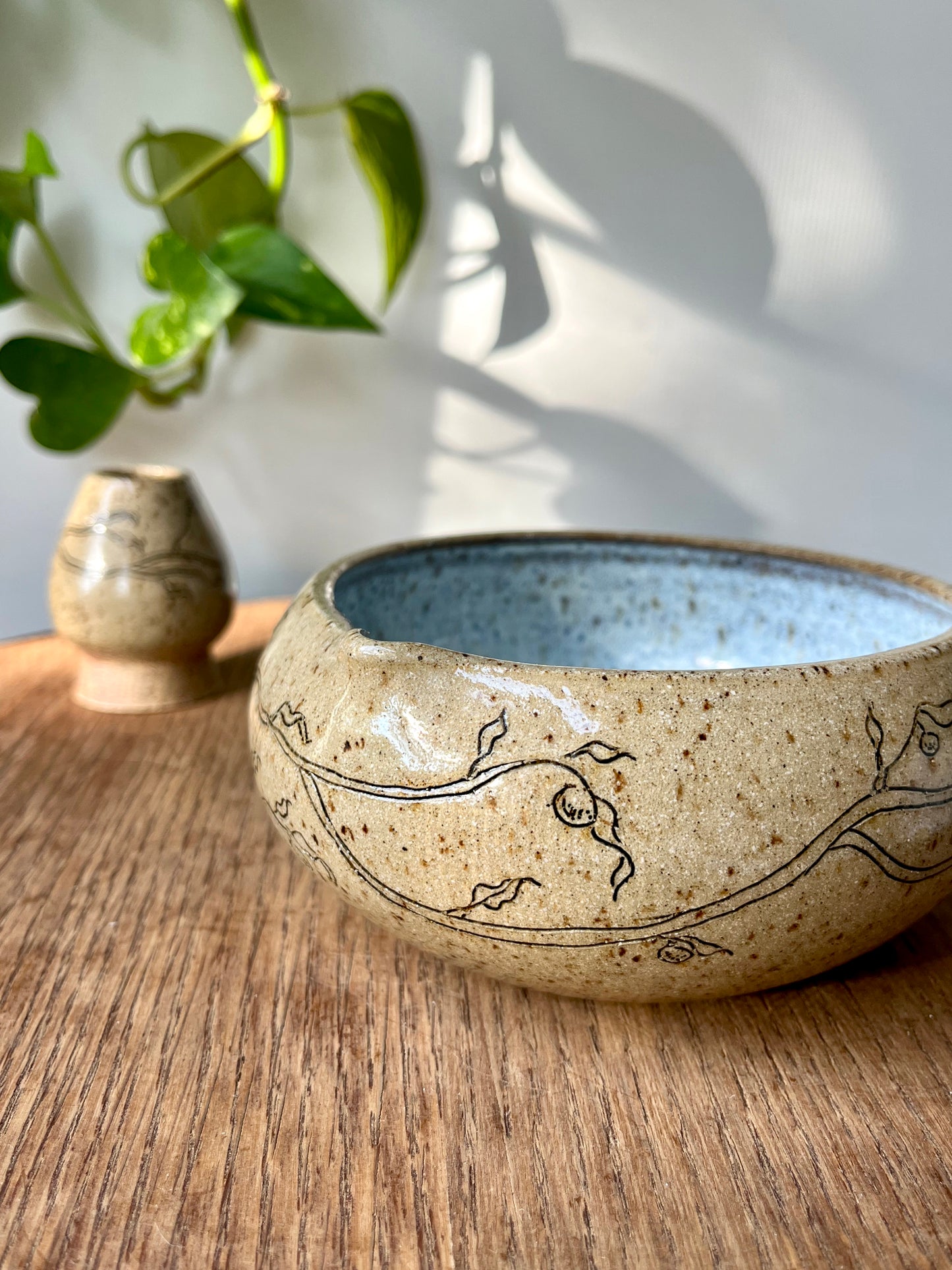 Orange Branch Matcha Bowl Set