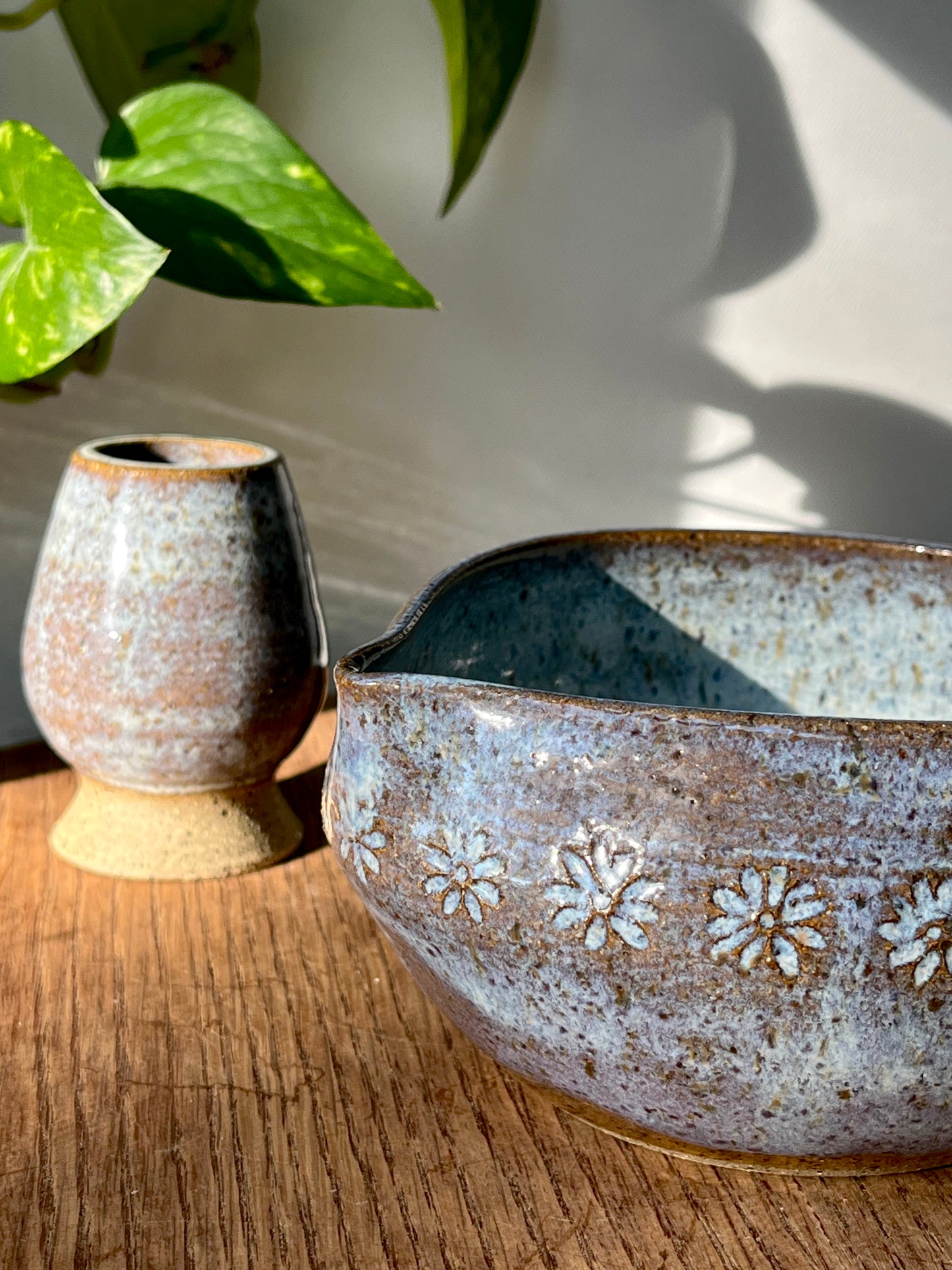 Floral Matcha Bowl Set