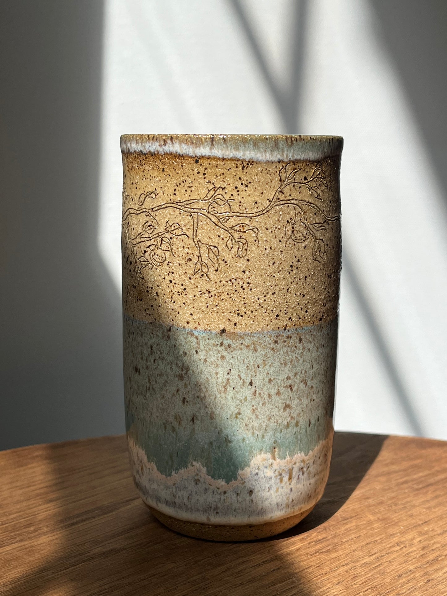 12oz Orange Branch Tumbler