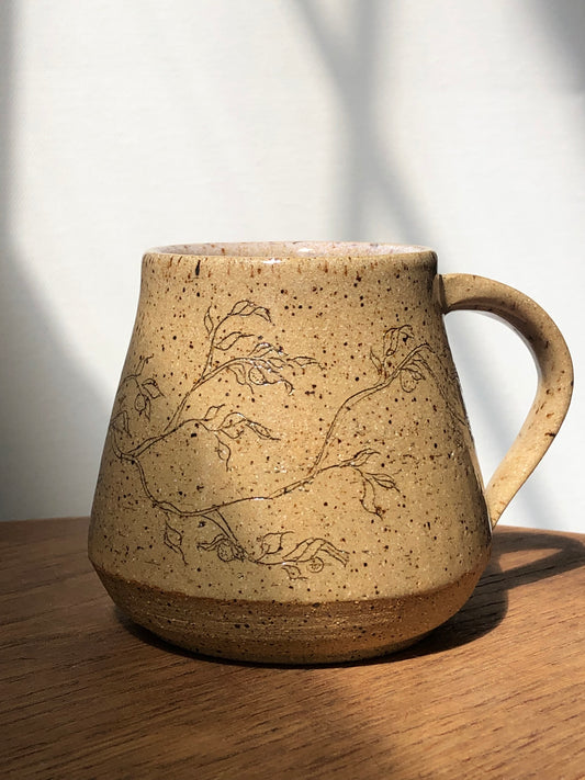 8oz Orange Branch Tea Mug